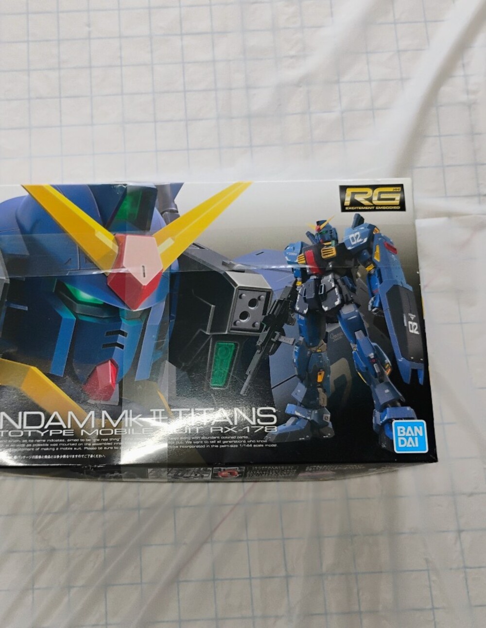 Blue Gundam MK-II Titans Real Grade Action Figure Model Kit